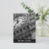 黒と白でビッグベンを閉じる ポストカード (スタンド正面)