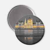 黒と白と黄色のブダペスト灯 マグネット (正面/裏面)