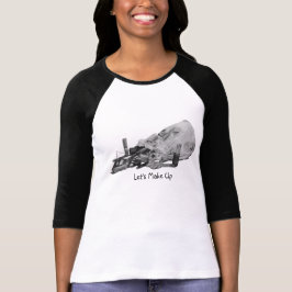 黒と白のおもしろいスローガンとレトロなメイクアップバッグ スウェットシャツ