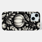 黒と白のかぼちゃ Case-Mate iPhoneケース (裏面 (横))