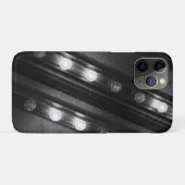 黒と白のきらめくライト Case-Mate iPhoneケース (裏面(横))