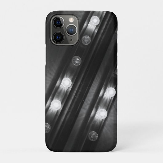黒と白のきらめくライト Case-Mate iPhoneケース (裏)