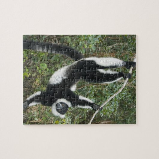 黒と白のざわめき（バレシア） ジグソーパズル (横)