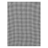 黒と白のひし形の市松模様にパターン テーブルクロス (正面)