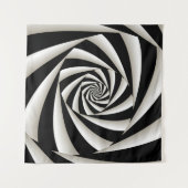 黒と白のらせん タペストリー (正面)