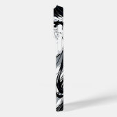 黒と白のアニメガール Case-Mate iPhoneケース (裏面 / 左)