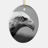 黒と白のイーグルアイ セラミックオーナメント (右)