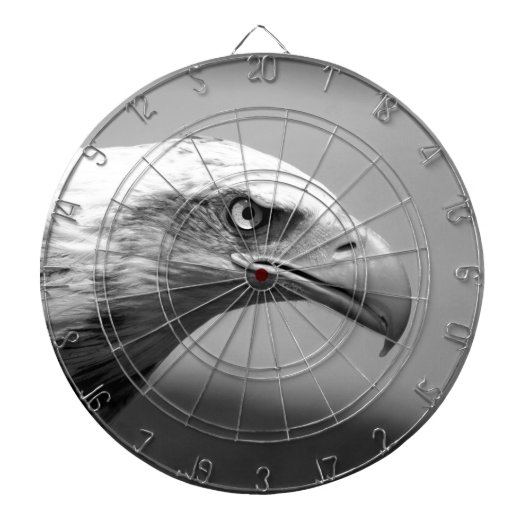 黒と白のイーグルアイ ダーツボード (正面)