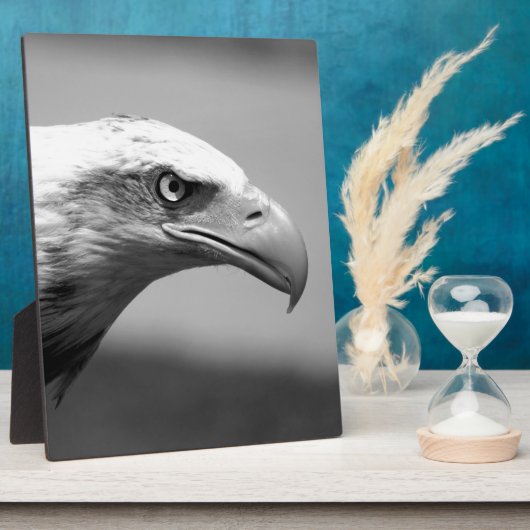 黒と白のイーグルアイ フォトプラーク (側面)