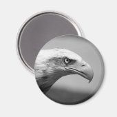 黒と白のイーグルアイ マグネット (正面/裏面)