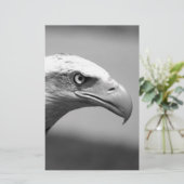 黒と白のイーグルアイ 便箋 (スタンド正面)