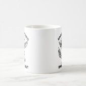 黒と白のエイリアン コーヒーマグカップ (中央)