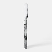 黒と白のオオカミの作品 iPhone 16ケース (右側面)
