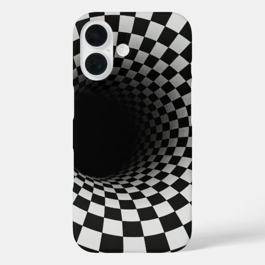 黒と白のオプティカルイリュージョントンネル Case-Mate iPhoneケース (裏面)