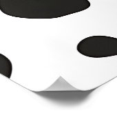 黒と白のカウ柄 ポスター (角)