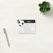 黒と白のカスタムサッカーボール付箋 ポストイット (オフィス)