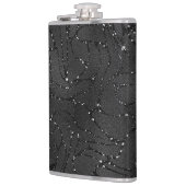 黒と白のキラキラ輝く豪華な背景 フラスク (左)