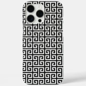 黒と白のギリシャ鍵模様 Case-Mate iPhoneケース (裏面)