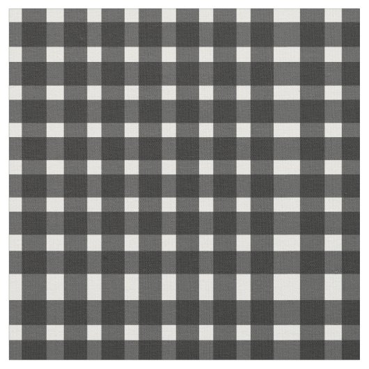 黒と白のギンガムチェック柄  ファブリック (クローズアップ)