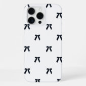 黒と白のクォケット ガーリー 春 夏  iPhoneケース (裏面)