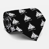 黒と白のクリ救ス・ザ・ツリー ネクタイ (ロール)