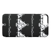 黒と白のクリ救ス・ザ・ツリー Case-Mate iPhoneケース (裏面(横))