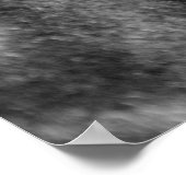 黒と白のクローズアップ馬の目のアートワーク ポスター (角)