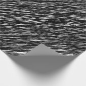 黒と白のグランジパターン ラッピングペーパー (角)