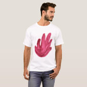 黒と白のコンセプト アーティスティックデザイン Tシャツ (正面フル)