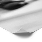 黒と白のコーヒー豆の散在16x20 ポスター (角)