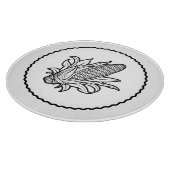 黒と白のコーンのコブのアイコンと離れの カッティングボード (角)