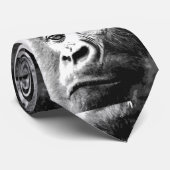 黒と白のゴリラのネクタイ ネクタイ (ロール)