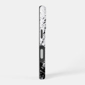 黒と白のゴリラ iPhone 16ケース (右側面)