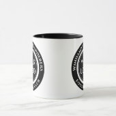 黒と白のサッカーチーム マグカップ (中央)