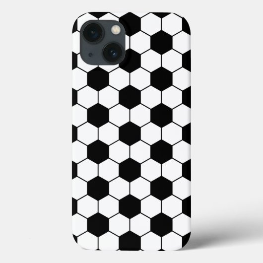 黒と白のサッカーボール柄 Case-Mate iPhoneケース (裏面)