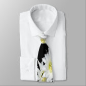 黒と白のサボテンの花の羨望 ネクタイ (タイ)