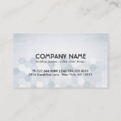 黒と白のシェブロン六角パターンシック 名刺 (裏面)