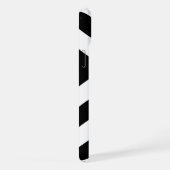 黒と白のシェブロン iPhoneケース (右側面)