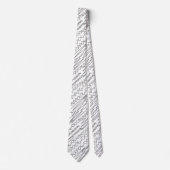 黒と白のシボロンのジグザグストライプ型 ネクタイ (正面)