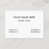 黒と白のシボロンのジグザグストライプ型 名刺 (裏面)