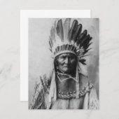 黒と白のジェロニモ招待状 招待状 (正面/裏面)