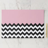 黒と白のジグザグパターン、シェブロン、ピンク ペーパーパッド (インサイチュ)