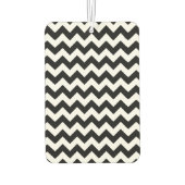 黒と白のジグザグパターン、山形パターン カーエアーフレッシュナー (裏面)