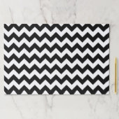 黒と白のジグザグパターン、山形パターン ペーパーパッド (インサイチュ)