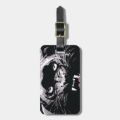 黒と白のジャガーアイズ ラゲッジタグ (正面縦)