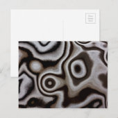 黒と白のジャスパー石 ポストカード (正面/裏面)