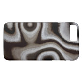 黒と白のジャスパー石 Case-Mate iPhoneケース (裏面(横))