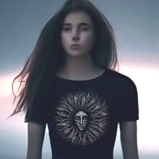 黒と白のスクラッチボードTシャツ Tシャツ