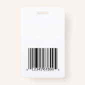 黒と白のスタッフIDとロカスタムゴ バッジ (裏面)