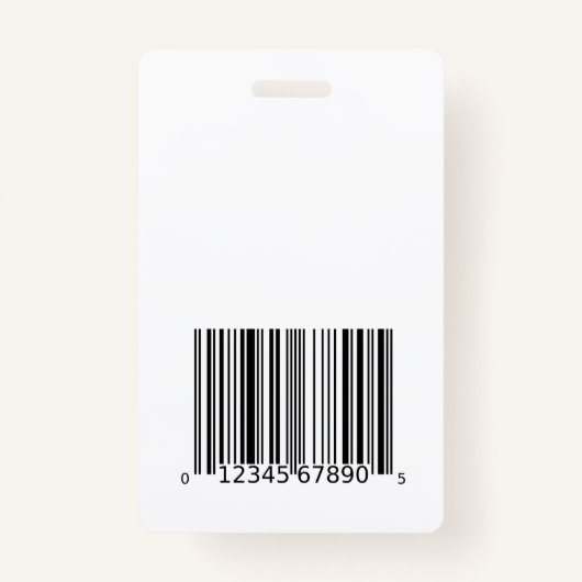 黒と白のスタッフIDとロカスタムゴ バッジ (裏面)